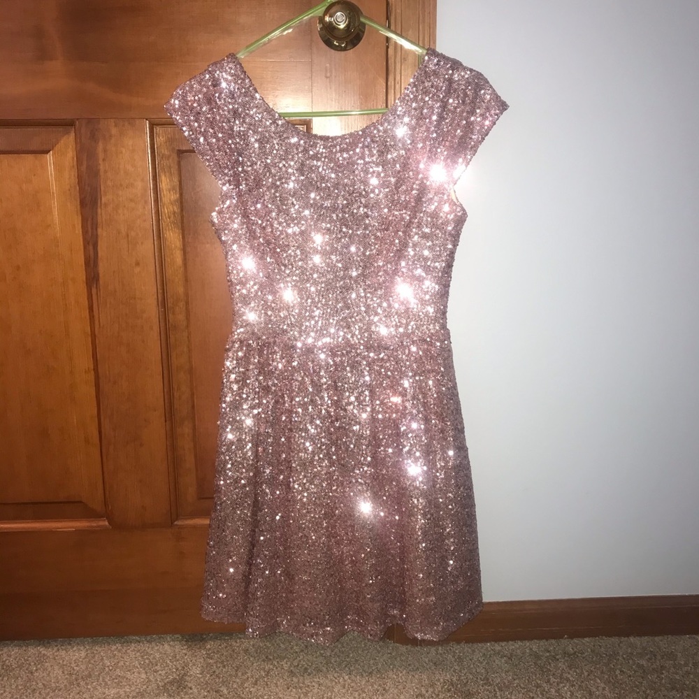 Fun, Pink Sequenced, cocktail dress WORN ONCE